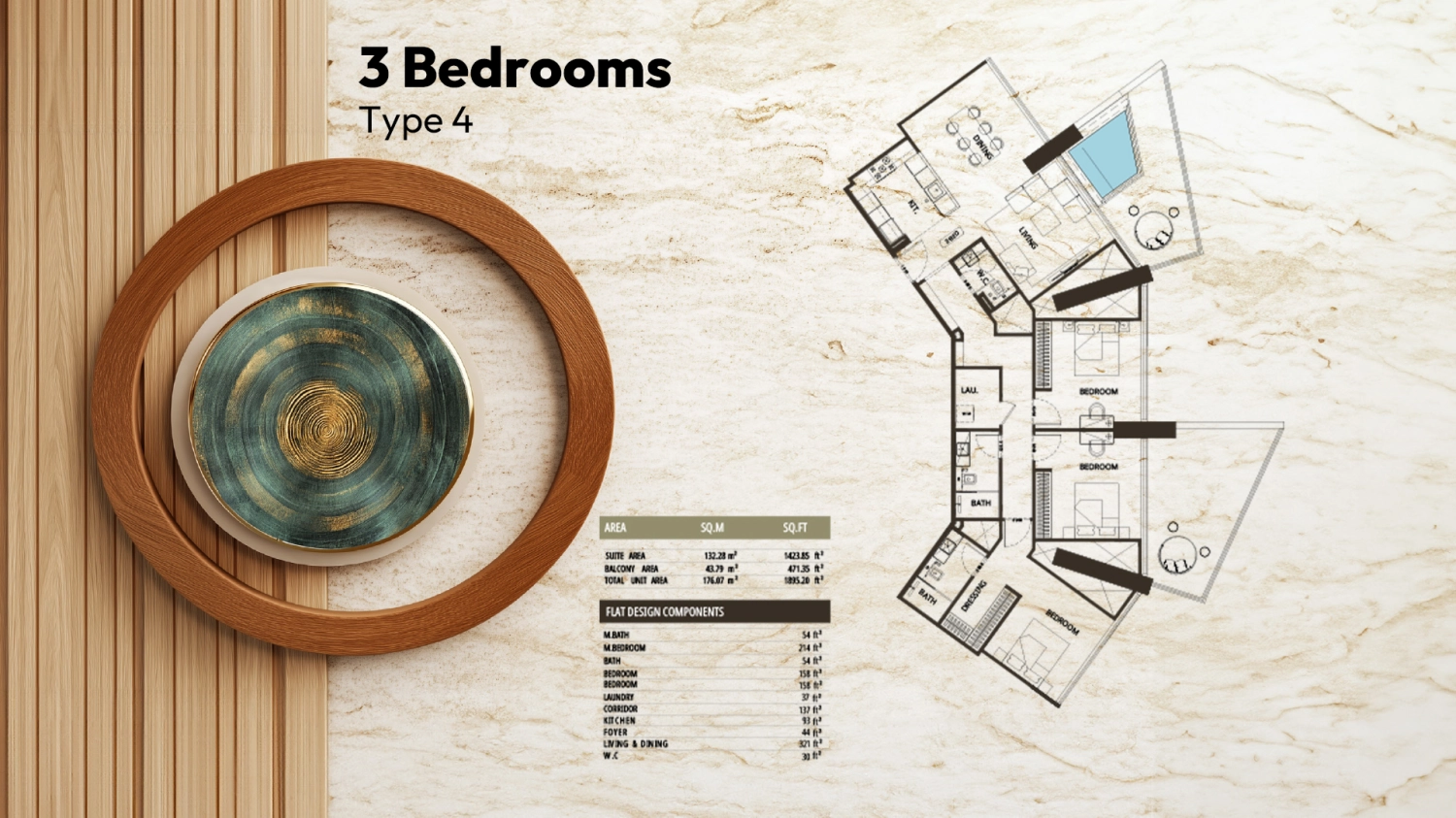3 BR - Type A